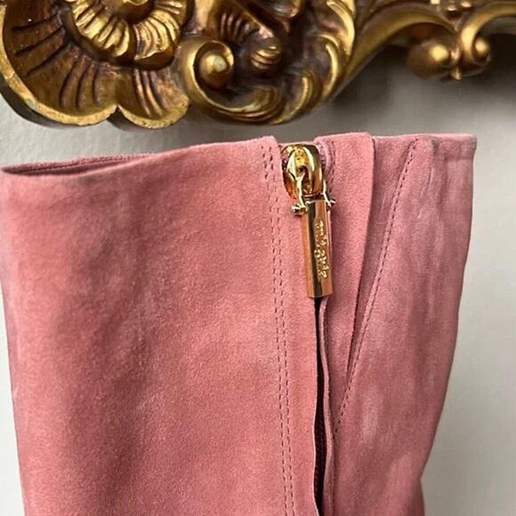 Cult Gaia Pink Suede Bianca Boots Size 38.5 - Picture 4 of 7